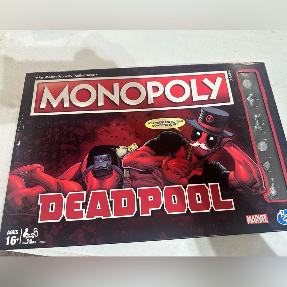 DEADPOOL MONOPOLY GAME - Preowned but great condition!‎